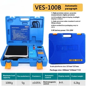 VES-50A/100B Manual Refrigerant Recovery Electronic Balance High-Precision Metal