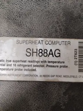 SH88A COOPER Superheat Calculator