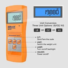 608473992831 ELITECH Refrigerant Charging Scale Hvac Wireless #3