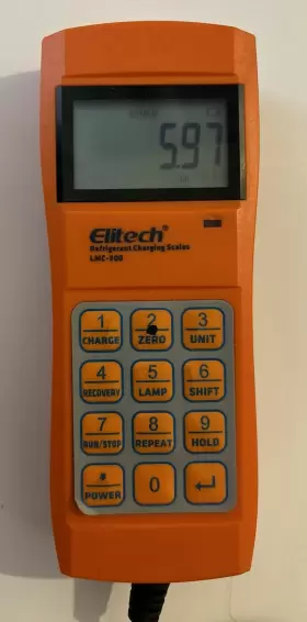 LMC300 ELITECH Freon Refrigerant Scale Hvac #3