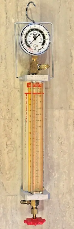 TB018 GEMLINE Refrigerant Charging Cylinder Gauge