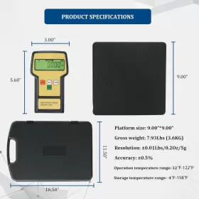 696595038049 P-PBAUTOS Digital Refrigerant Charging Scale #2