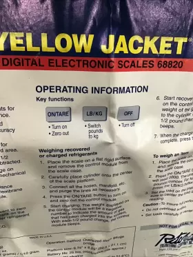 68820 RITCHIE Jacket Refrigerant Scale #2