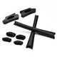 Rubber Kit Arm Ear Socks/Leg & Nose Pads Holder for-Oakley Flak Jacket XLJ-Black